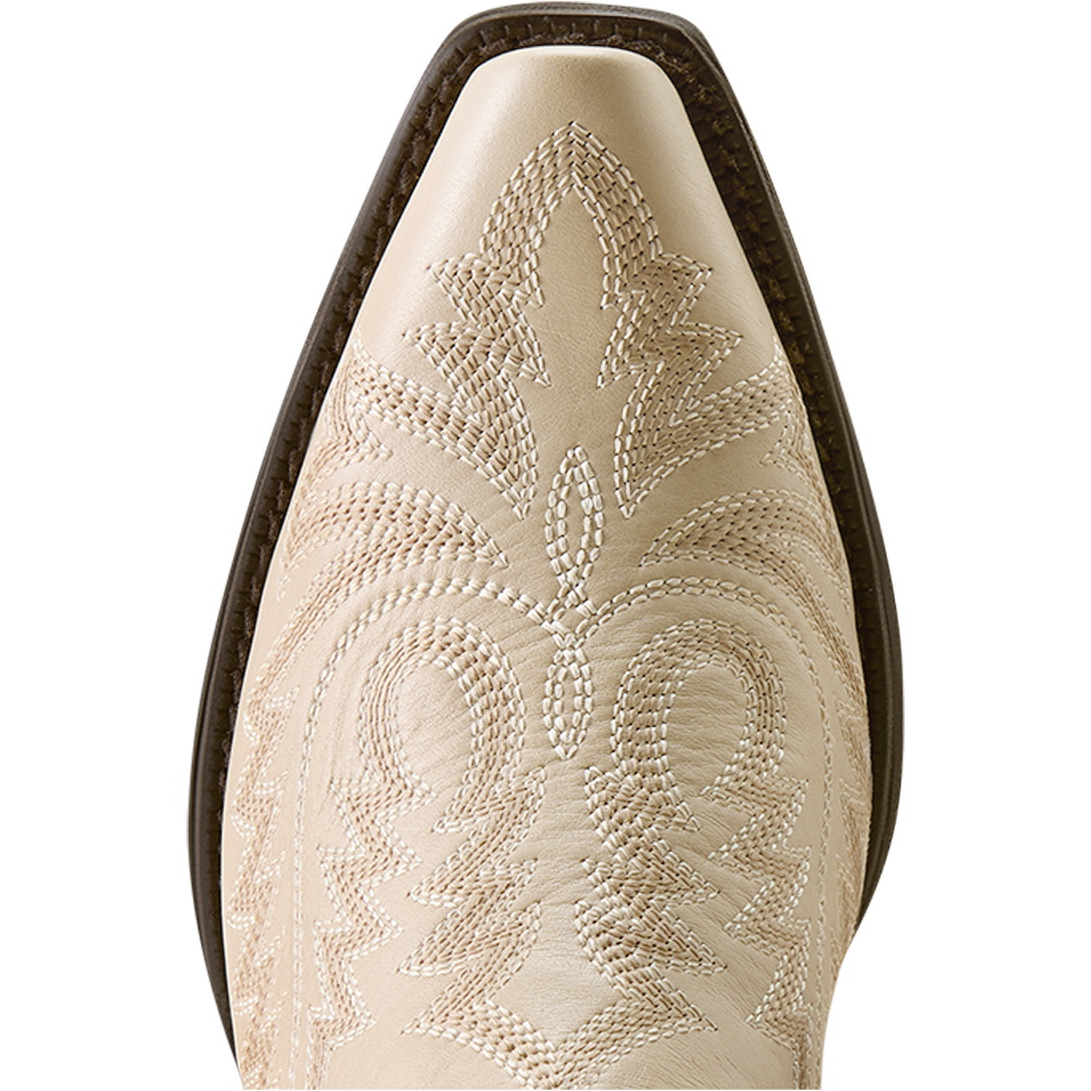 2026 Ariat Womens Round Up Collins D Toe Western Boot 10080382 - Buttercream